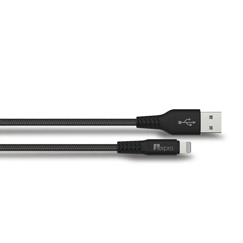 Aerpro APL310B 1.5M Premium Lightning to USB-A Cable - Black