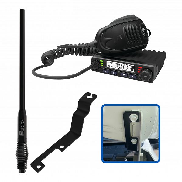 Aerpro APMZCBE1 Compact 5W UHF CB Kit Suit Mazda BT50 2020 - ON