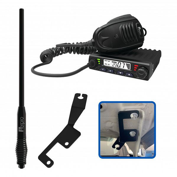 Aerpro APNICBE1 Compact 5W UHF CB Kit Suit Nissan Navara 2015 - 2020