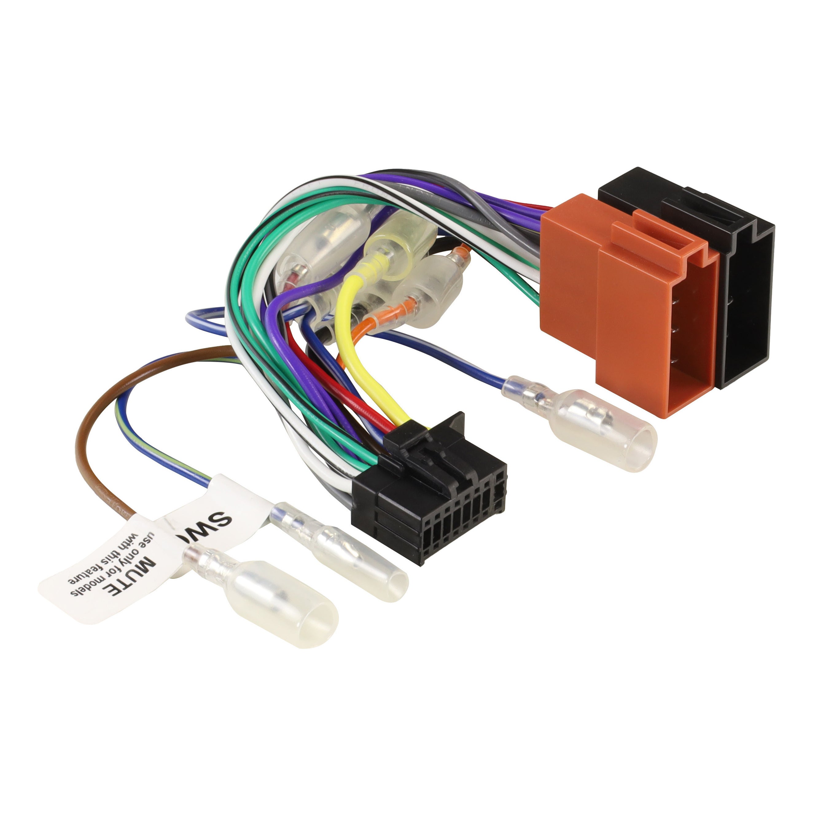 Aerpro APP8KE5 Kenwood 16 pin harness with ISO block and spade leads
