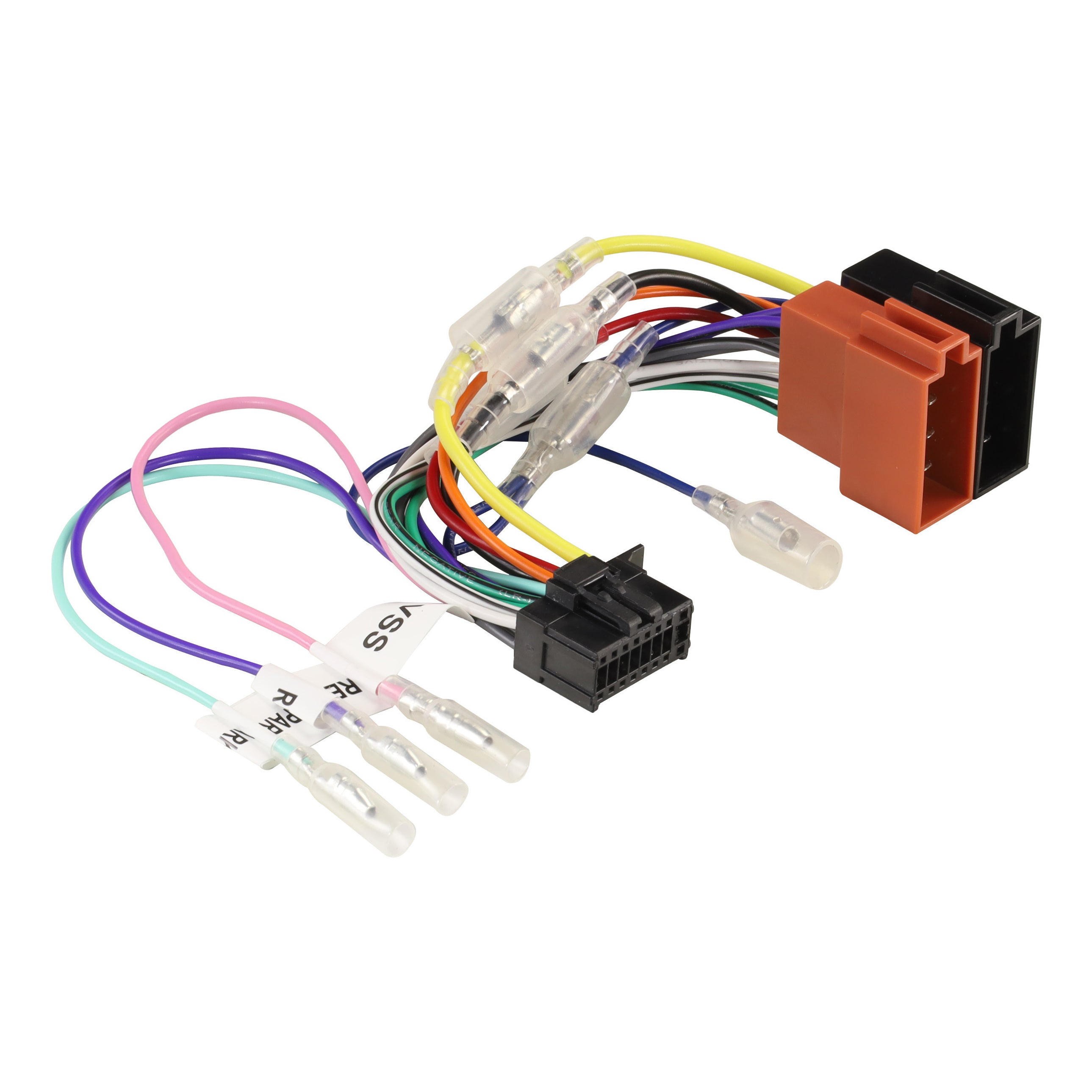Aerpro APP8PIO8 Pioneer harness with ISO block and labelled extra wires