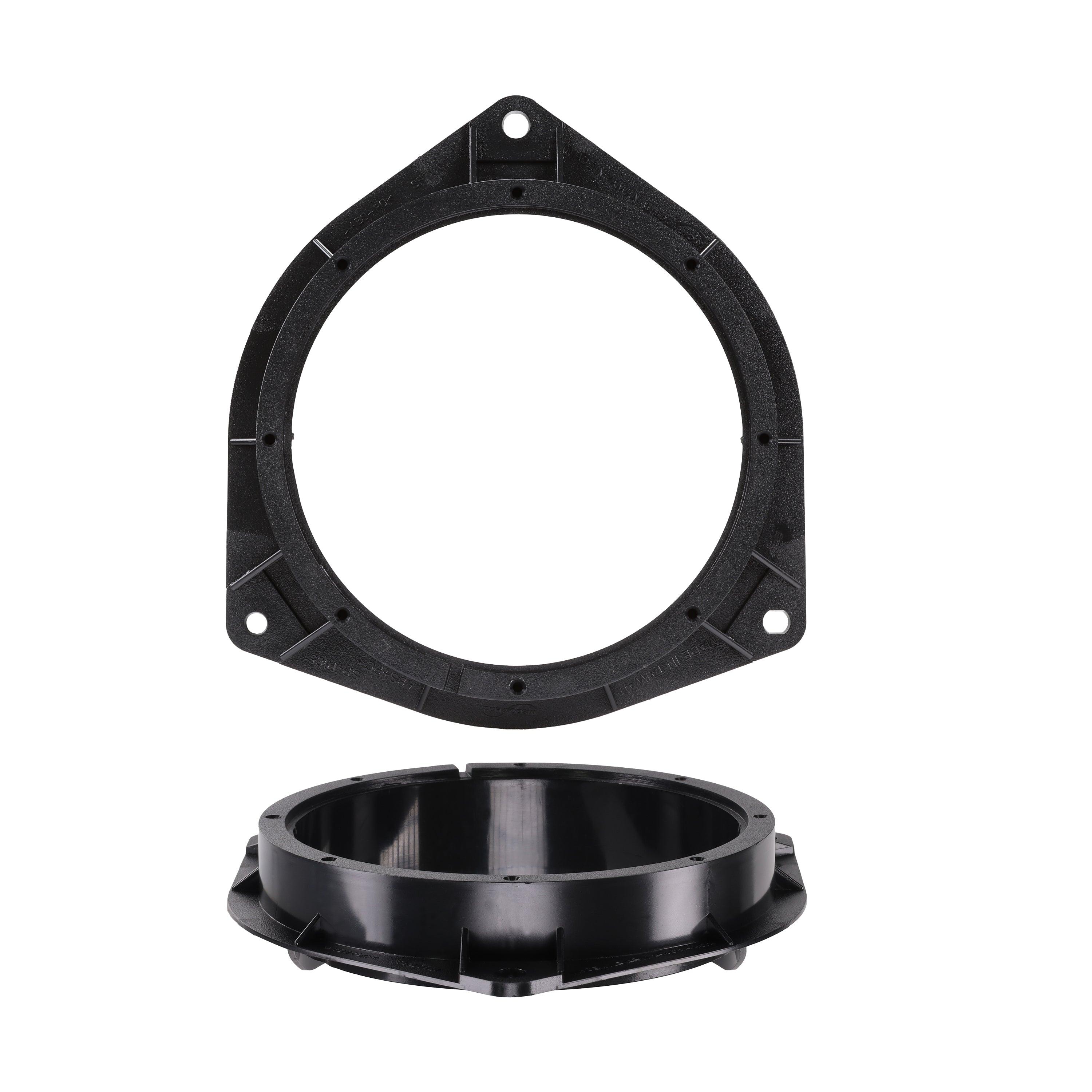 Aerpro APS331 black speaker spacer shown front on and from the side