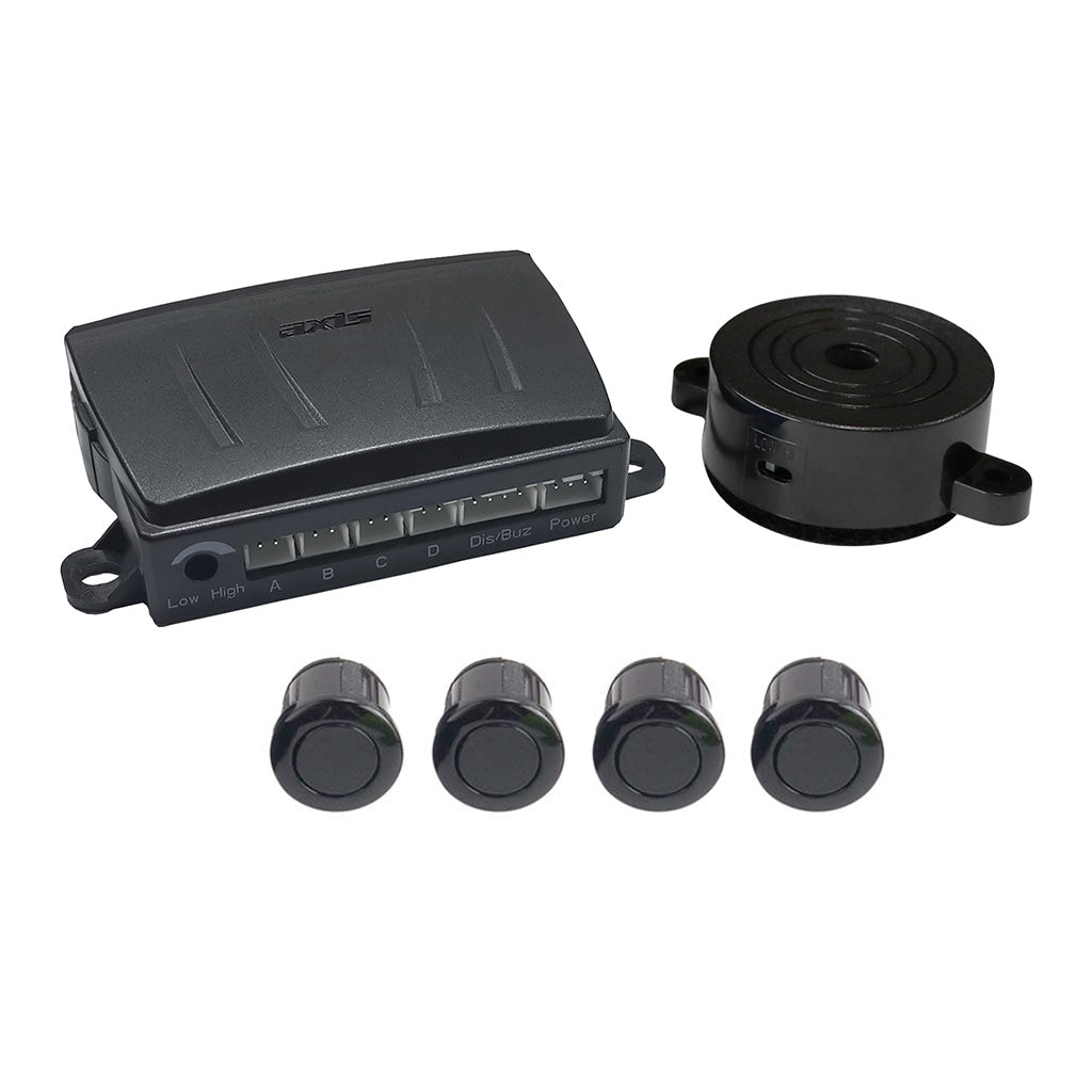 AXIS APS401B - 4-Sensor Parking System with Selectable Buzzer Volume and Dual Mounting