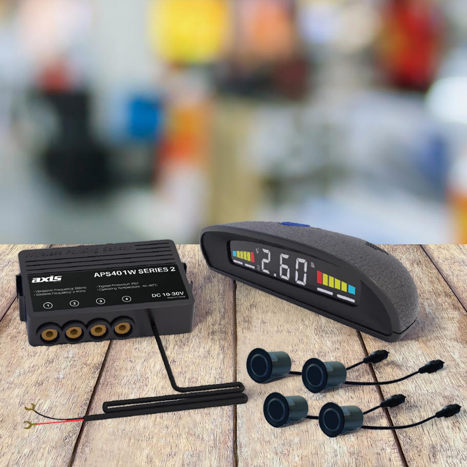 AXIS APS401W - 4-Sensor Wireless Truck Parking System with LED Display