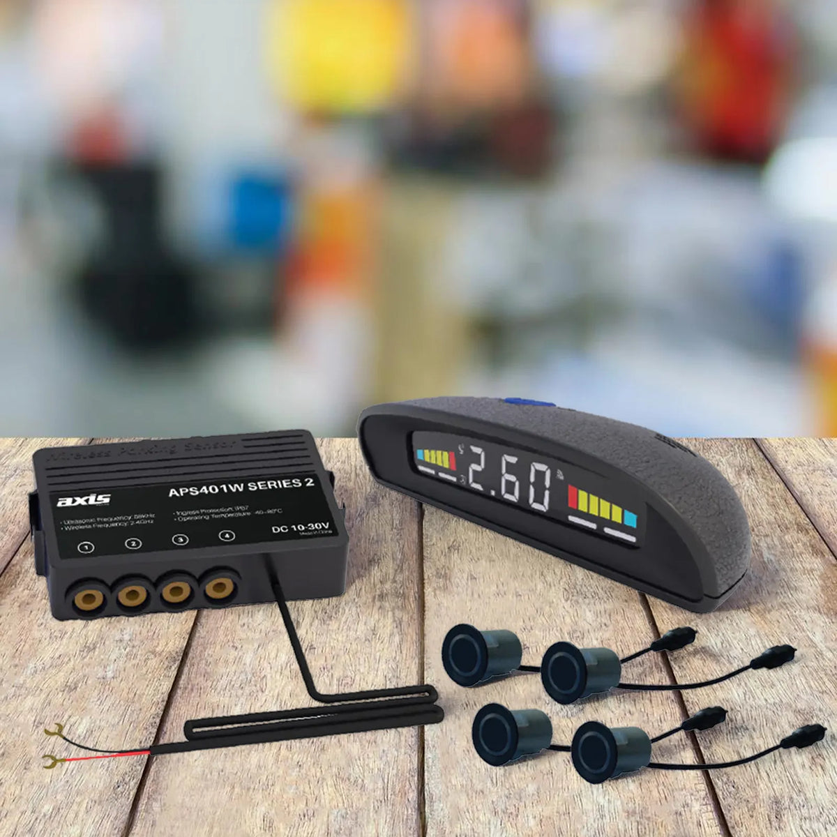 AXIS APS401W - 4-Sensor Wireless Truck Parking System with LED Display