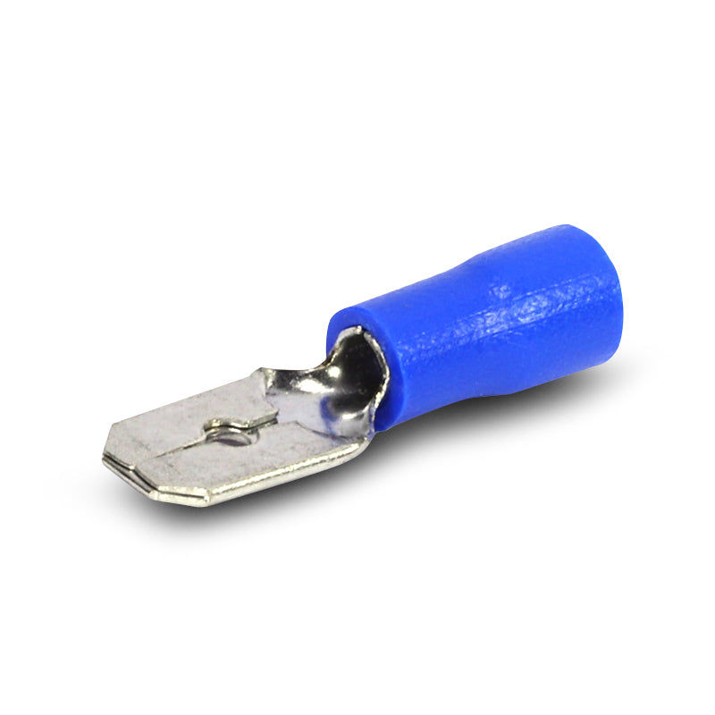 Aerpro APSM63B 6.4mm Male Spade Terminal Blue - 100pcs