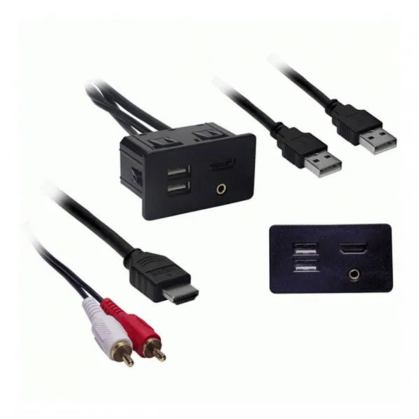 Aerpro APUSBFD USB/AUX/HDMI Input Panel Mount Suit Ford Everest & Ranger PX2/PX3 (8" SYNC3)