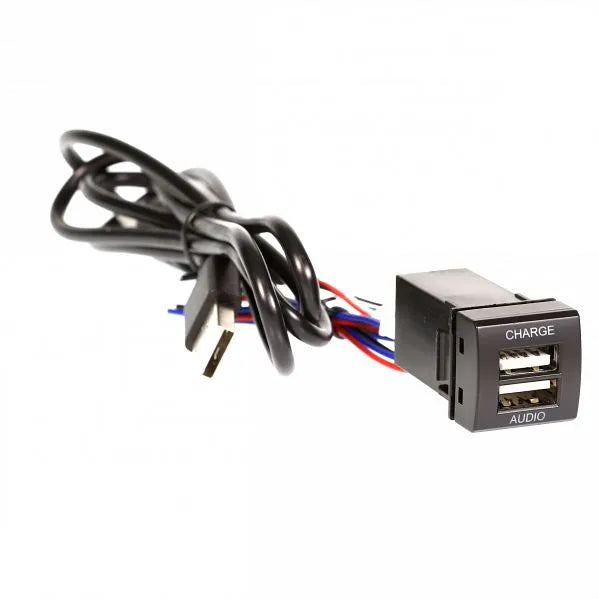 Aerpro APUSBTO5 Dual USB Charge & Sync Suit Toyota Various Models (23mm x 23mm)