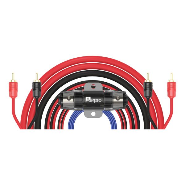 Aerpro APW44 4 Channel 4GA Amplifier Install Kit 900W CCA