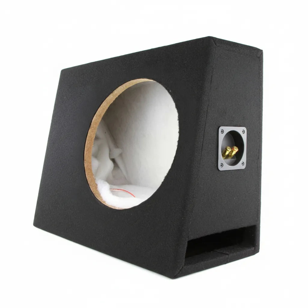 DNA ASC510SLSPB 10" Sealed Slimline Subwoofer Enclosure With Flat Back & Slot Port - Black