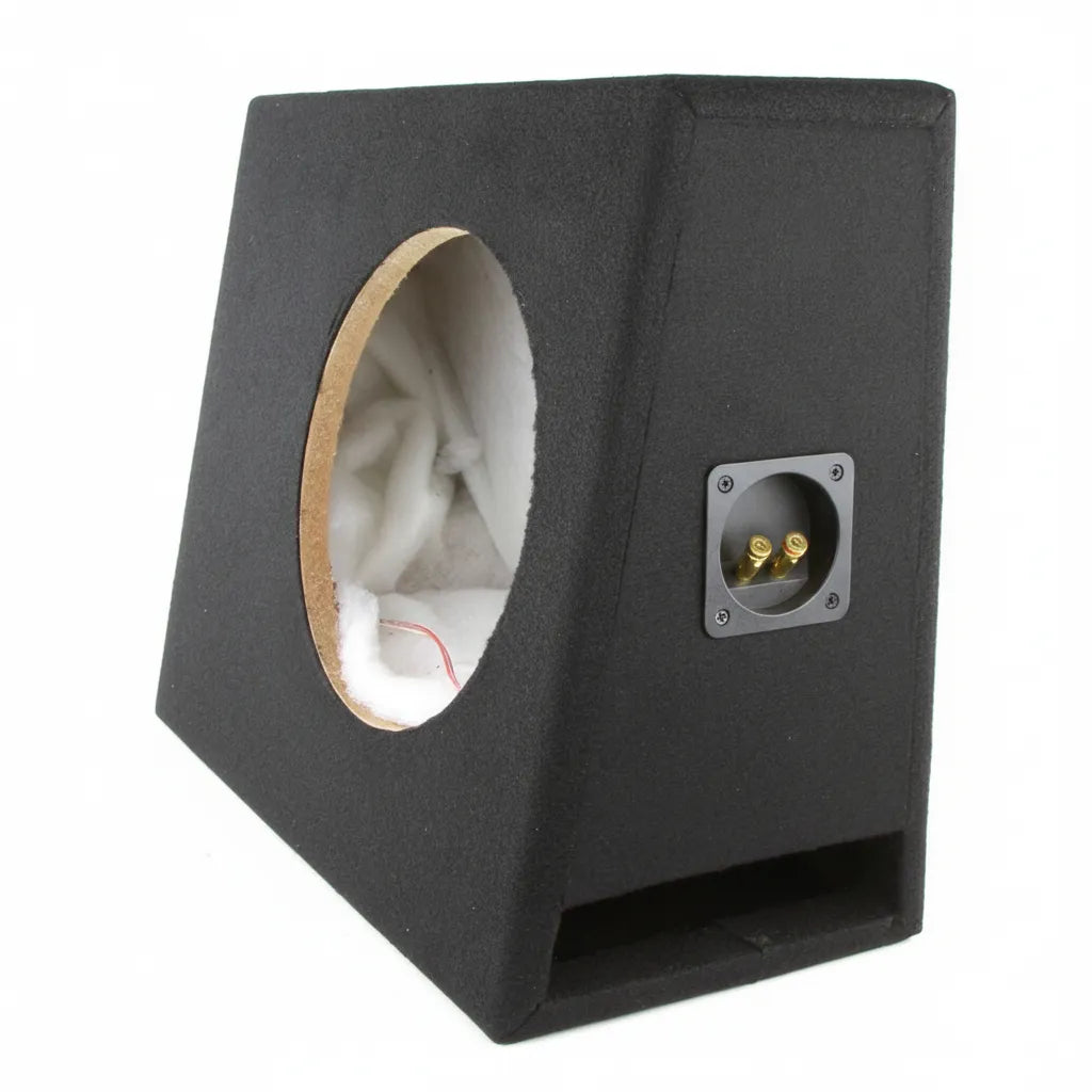 DNA ASC510SLSPB 10" Sealed Slimline Subwoofer Enclosure With Flat Back & Slot Port - Black