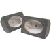 DNA ASC691 6x9" Grey MDF Mobile Audio Sealed Speaker Boxes - 1 Pair