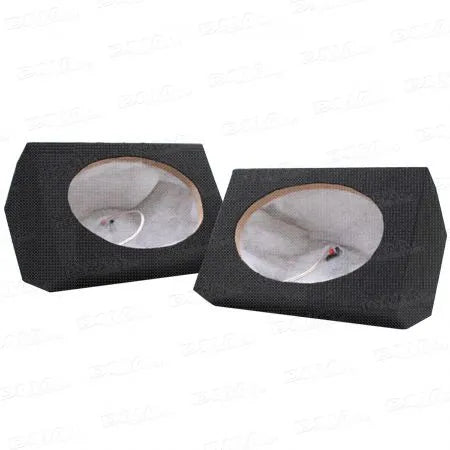 DNA ASC691B 6x9 Inch MDF Speaker Box Black - 1 Pair