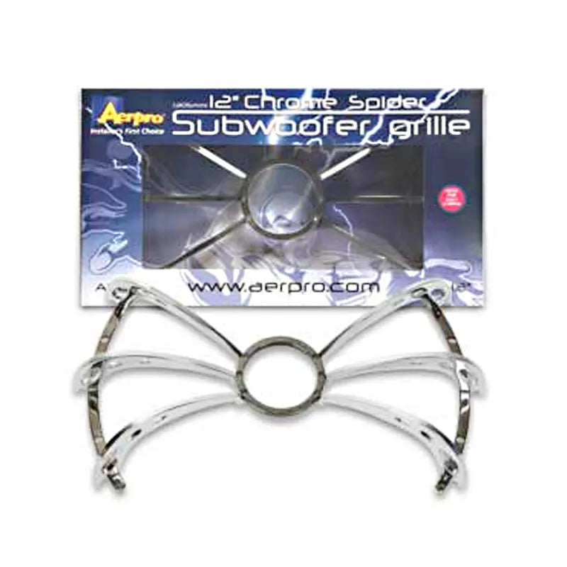 Aerpro ASG12 12" 305mm Chrome Spider Subwoofer Grille