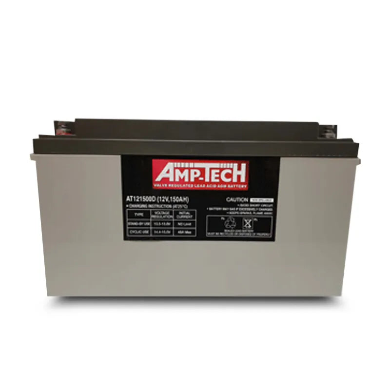 Amp-Tech AT121500D VRLA/AGM Deep Cycle Battery (12V 150Ah)