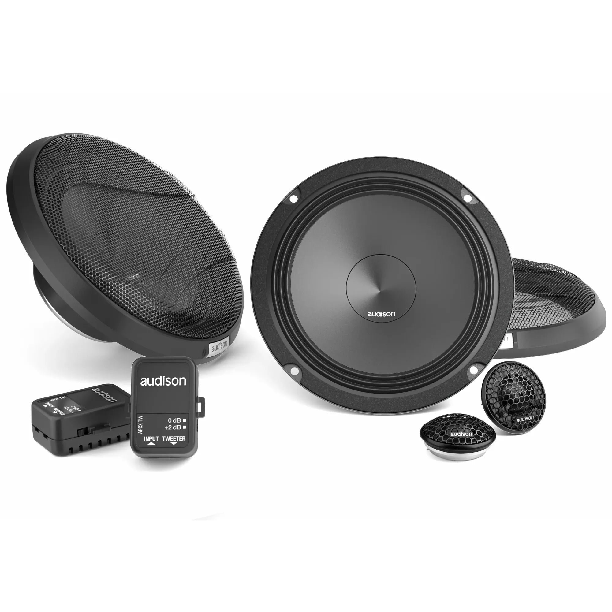 Audison APK 165 2-Way 6.5" Component System With Separate Crossovers & Tweeters - Pair