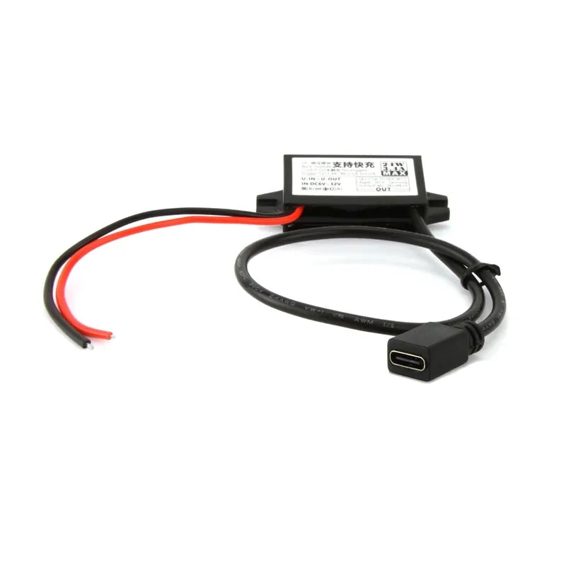 DNA Audio AVRUSBC Bare Wires to QC3.0 Type-C Fast Charger - Professional Power Conversion Solution