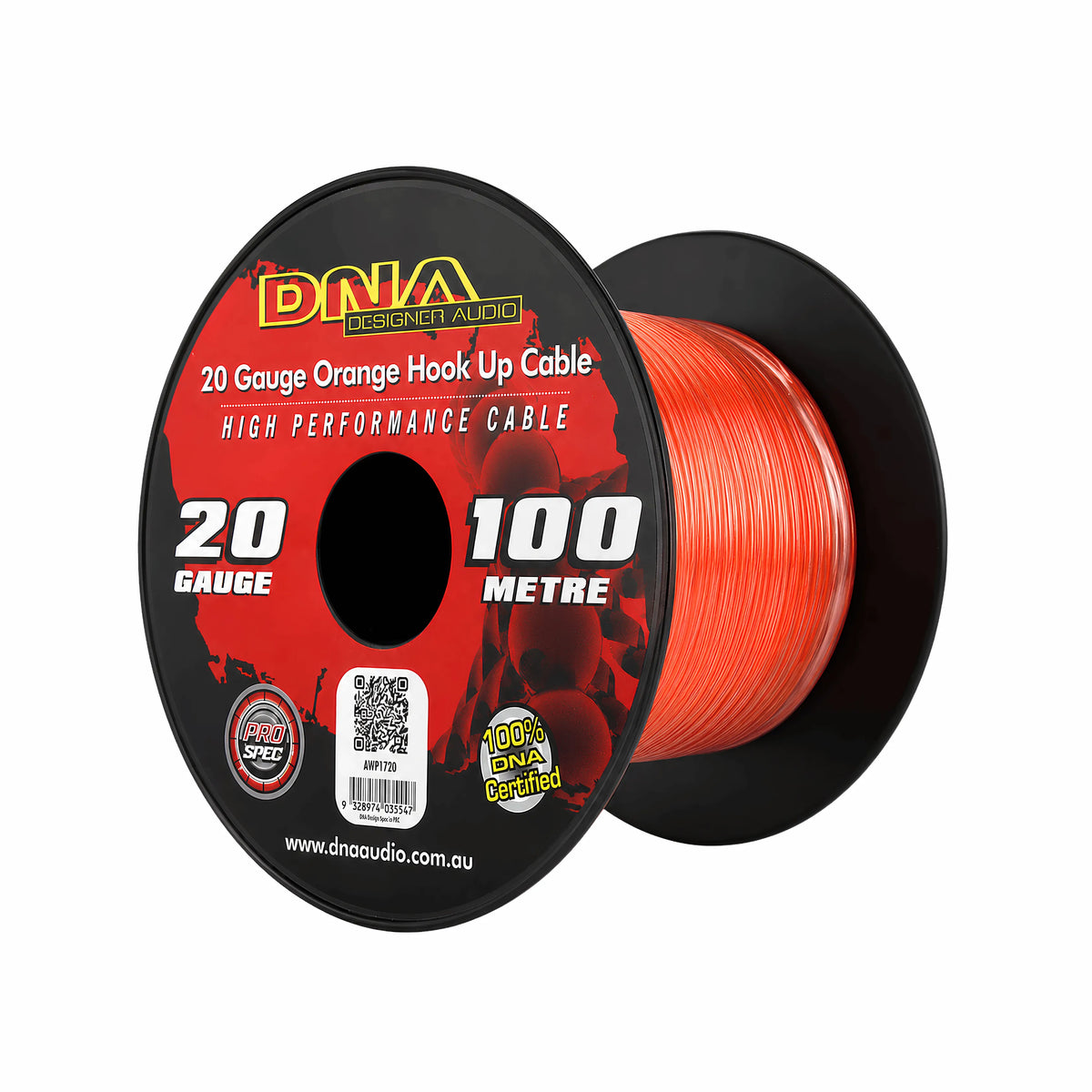 DNA AWP1720 20 Gauge Single Core Cable Orange 100 Metres