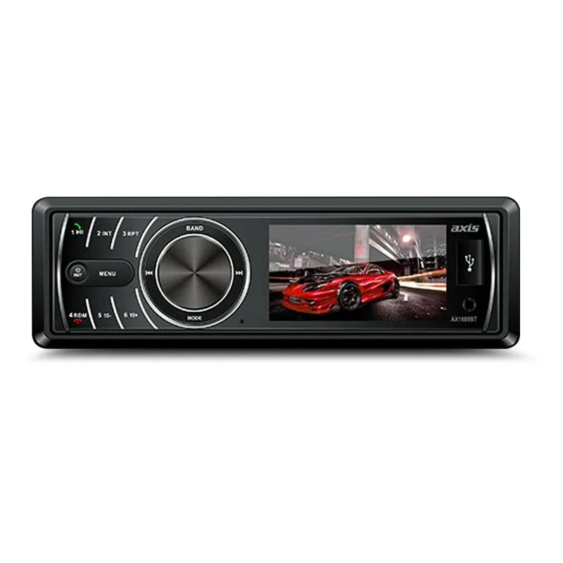 Axis AX1805BT 3” Single Din 12/24V LCD Multimedia Receiver w/ BT