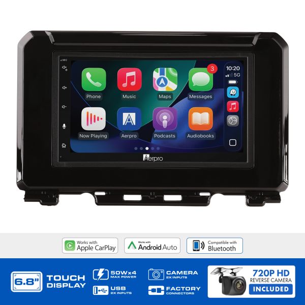 Aerpro AX8496K 6.8" Multimedia Head Unit Upgrade Kit Suzuki Jimny