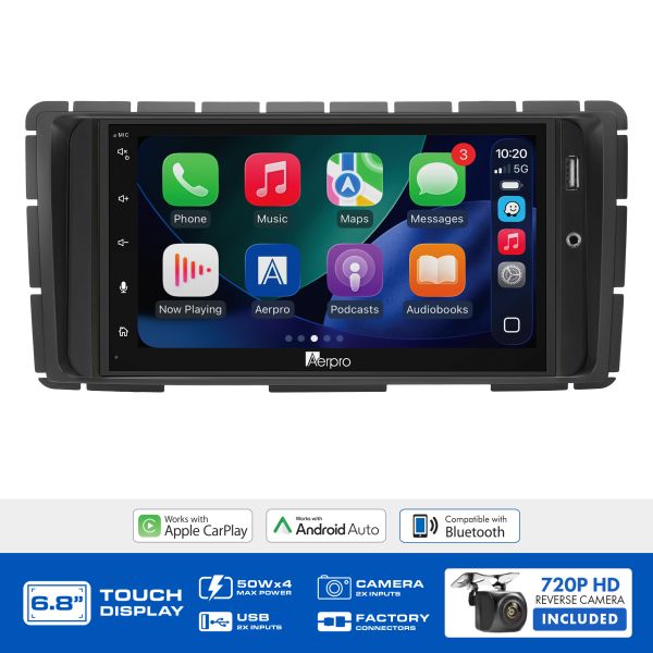 Aerpro AX9026K 6.8" Multimedia Head Unit Upgrade Kit Toyota Hilux