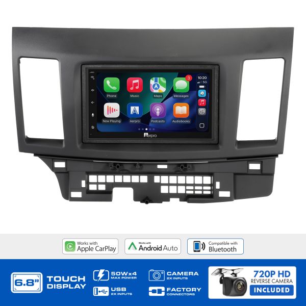 Aerpro AX9037K2 6.8" Multimedia Head Unit Upgrade Kit Mitsubishi Lancer