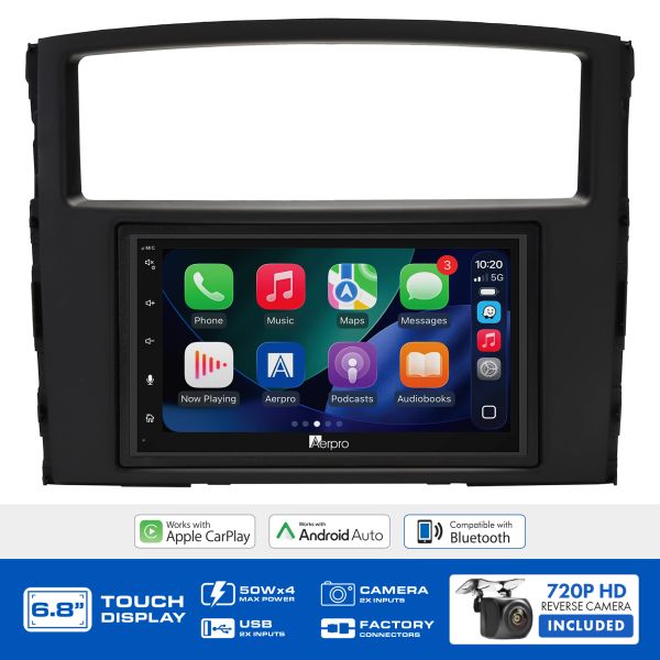 Aerpro AX9100K2 6.8" Multimedia Head Unit Upgrade Kit Mitsubishi Pajero