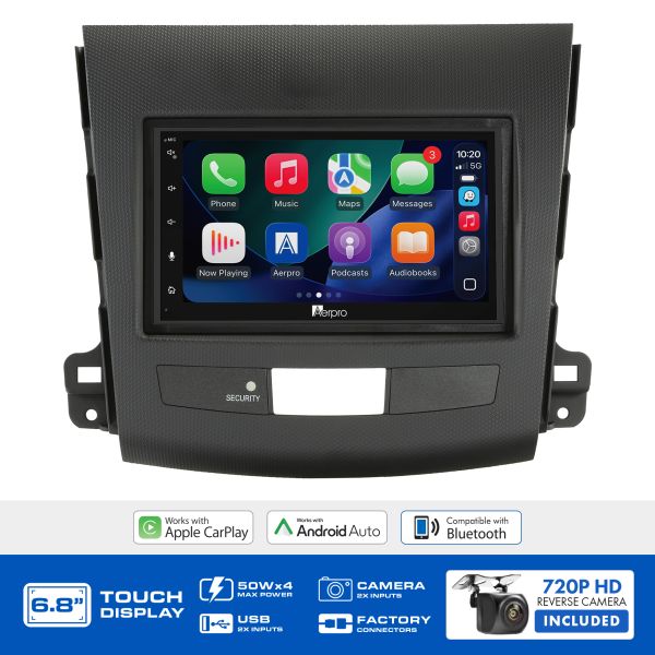 Aerpro AX9212K 6.8" Multimedia Head Unit Upgrade Kit Mitsubishi Outlander