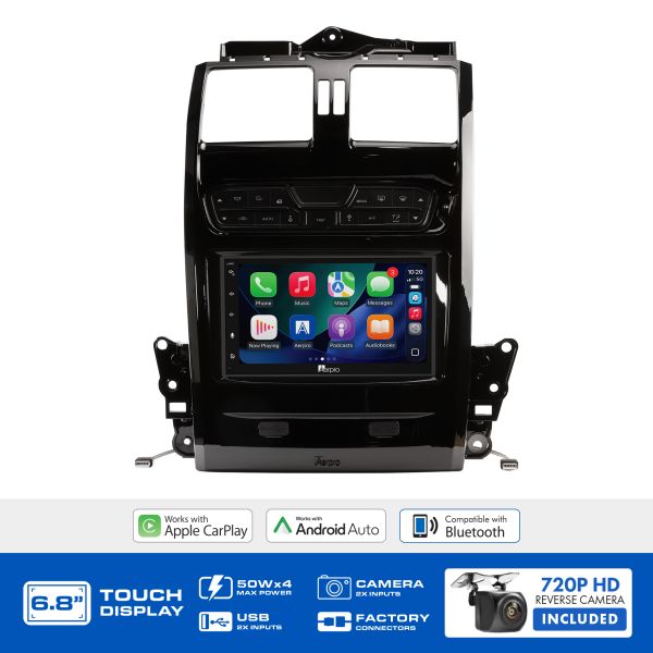 Aerpro AX9750PB 6.8" Head Unit Kit Ford Falcon and Territory Piano Black