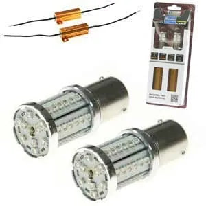 Aerpro BA15S45A Replacement Bulb BA15S Bayonet Single Pole 45 LED Amber