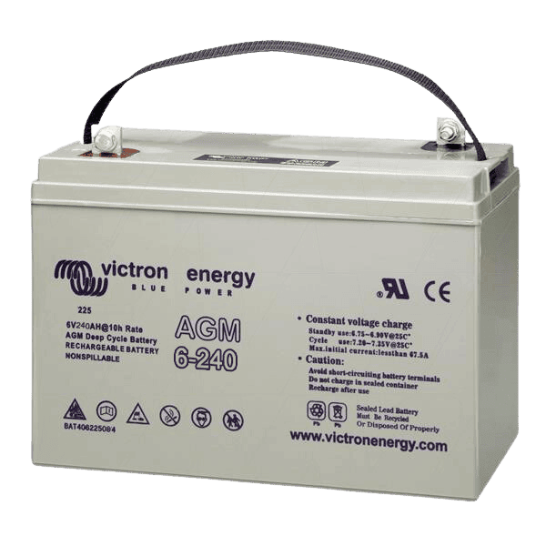 Victron Energy BAT406225084 6V/240Ah AGM Deep Cycle Battery Charger