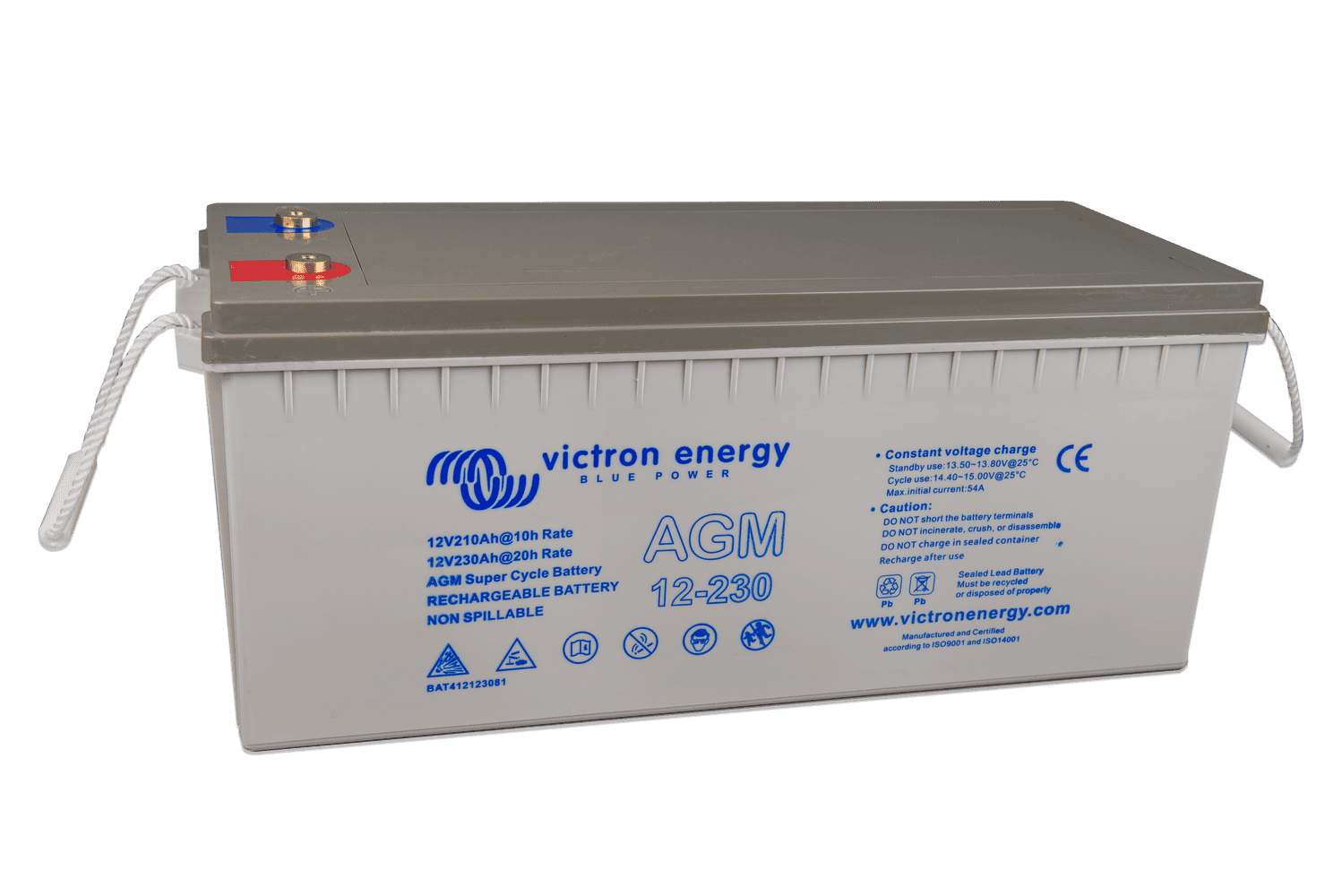 Victron Energy BAT412123081 12V/230Ah AGM Super Cycle Battery Charger