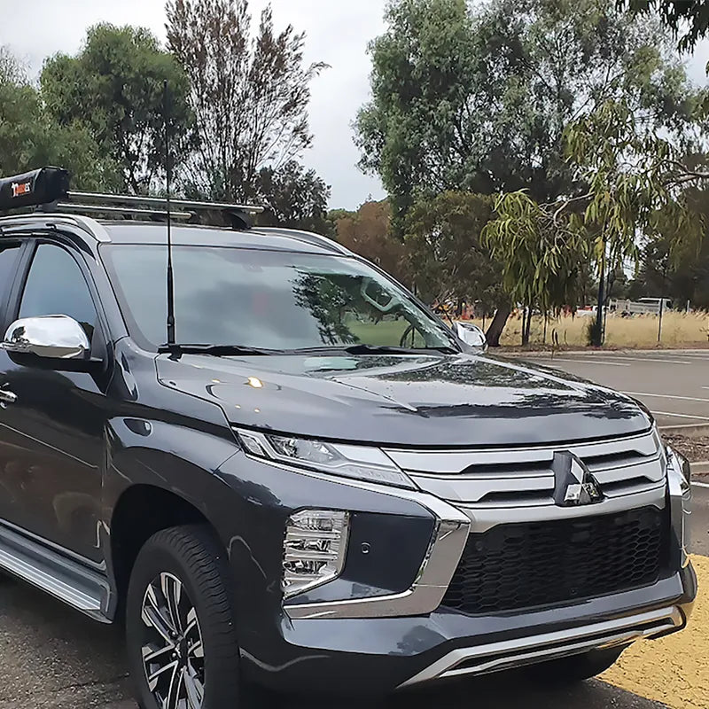 GMF4x4 BB-018D (018D-BB) UHF Antenna Bonnet Bracket To Suit QF Pajero Sport 2020+ - Driver Side