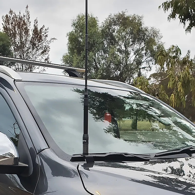 GMF4x4 BB-018D (018D-BB) UHF Antenna Bonnet Bracket To Suit QF Pajero Sport 2020+ - Driver Side
