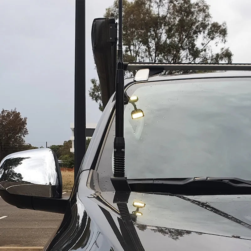 GMF4x4 BB-018D (018D-BB) UHF Antenna Bonnet Bracket To Suit QF Pajero Sport 2020+ - Driver Side