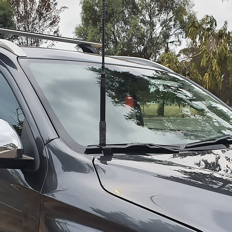 GMF4x4 BB-019D UHF Antenna Bonnet Bracket To Suit QE Pajero Sport & MR Triton 2015+ - Driver Side