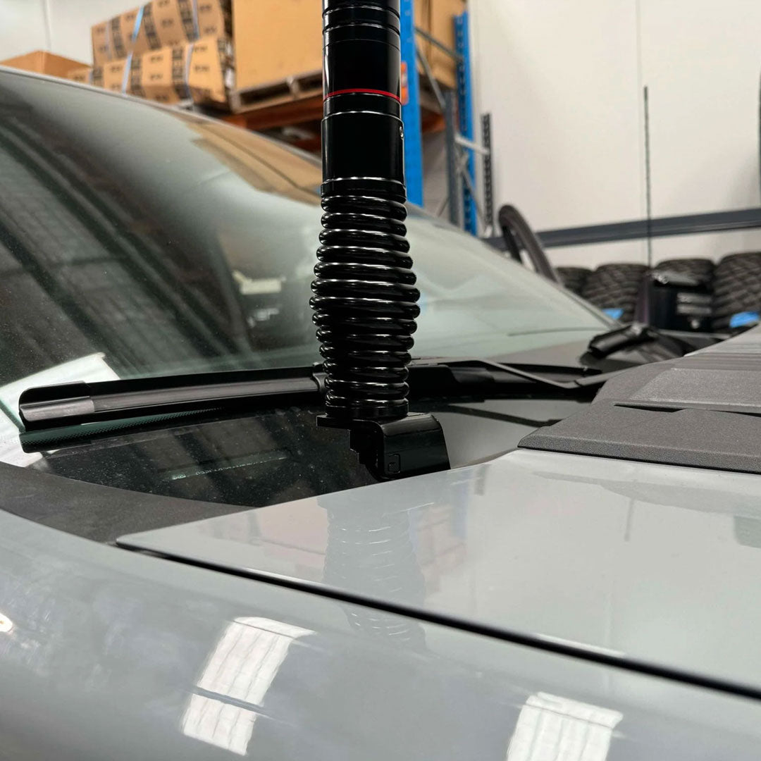 GMF4X4 BB-180D | UHF Antenna Bracket | Suit Chevrolet Silverado 2500 Bonnet Aerial 2023.5 Driver Side+