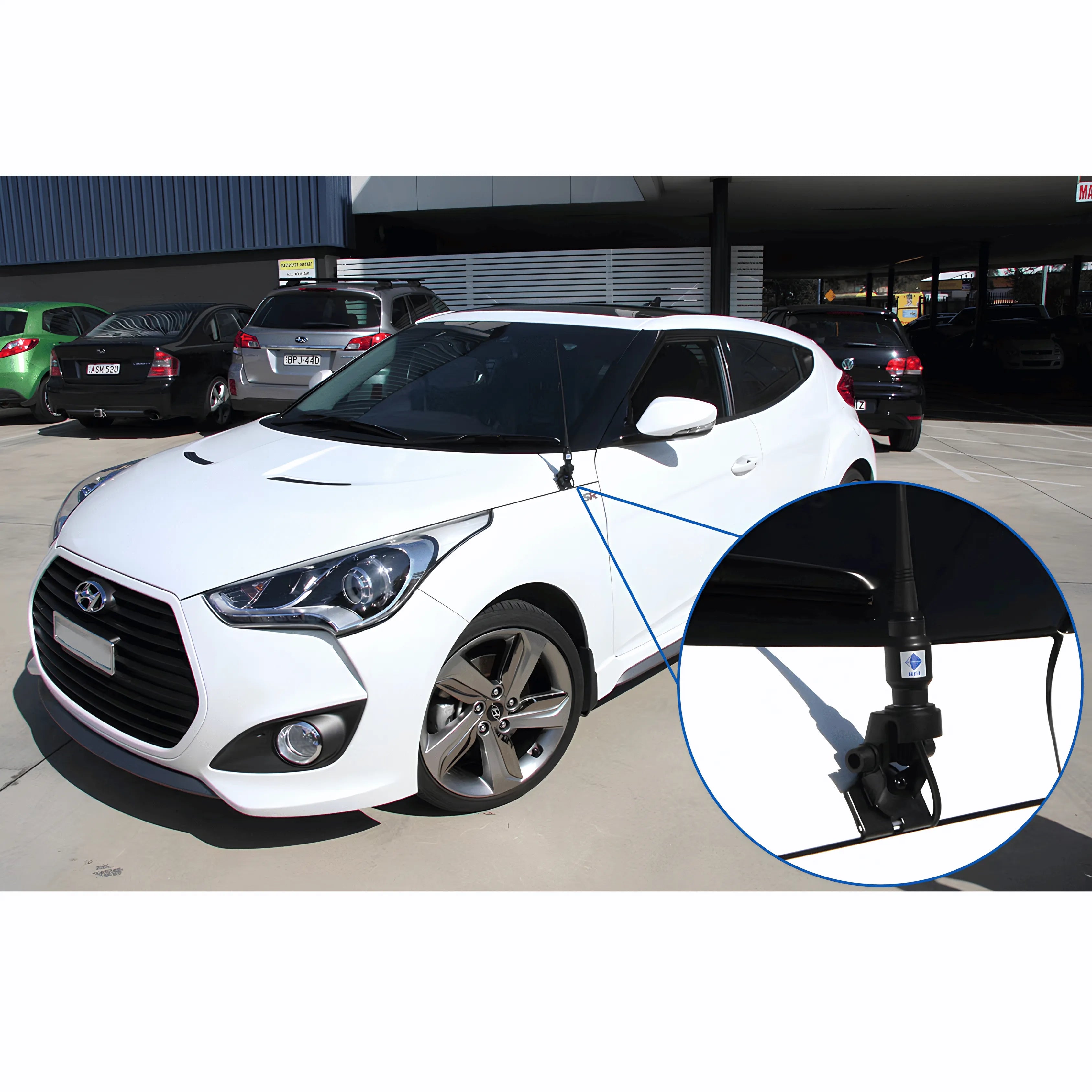 RFI BK-900 Adjustable Trunk & Bonnet Antenna Mount No Drill Required