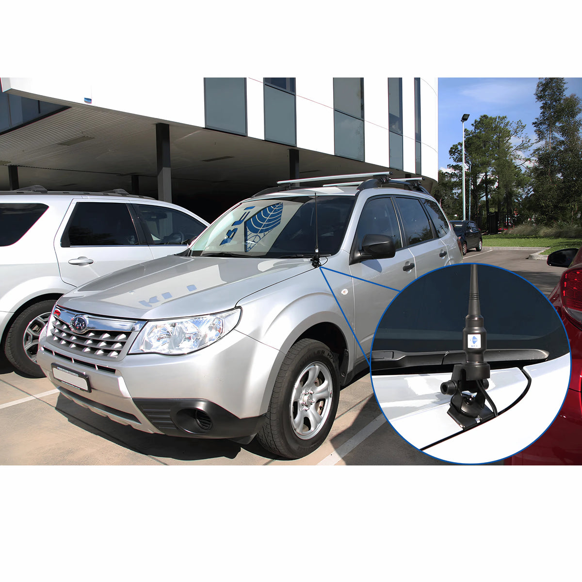 RFI BK-900 Adjustable Trunk & Bonnet Antenna Mount No Drill Required