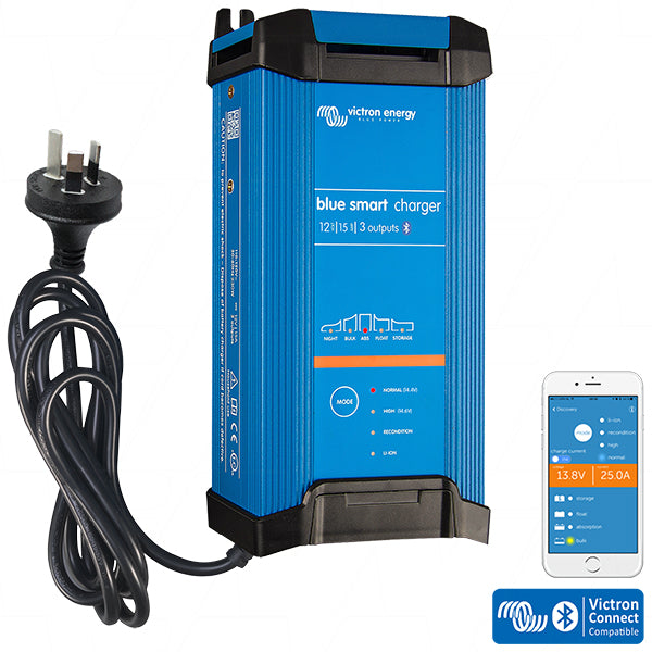 Victron Energy BPC121544012 Blue Smart IP22 Charger 12/15(3) 230V AU/NZ