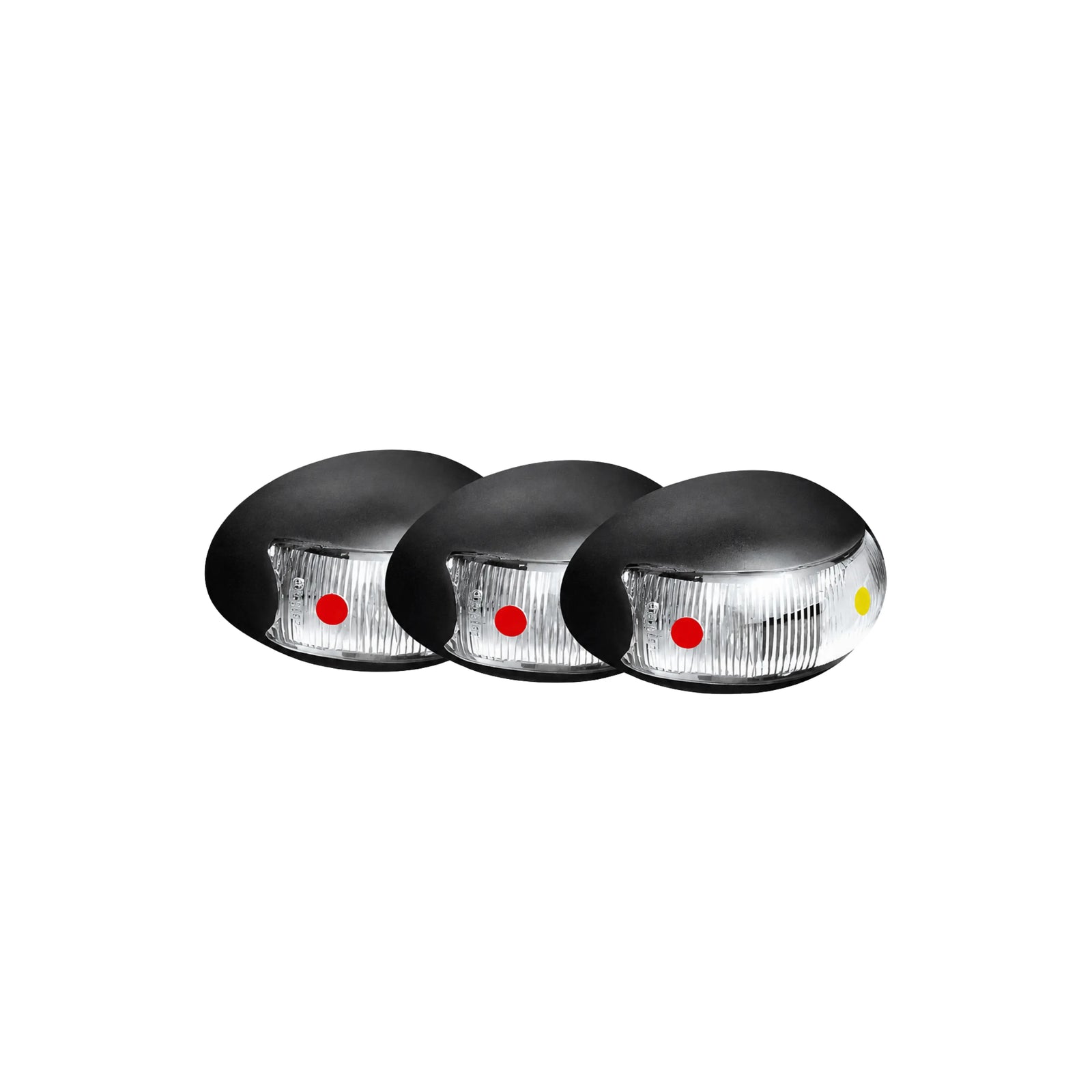 Roadvision BR3ARLB10 LED Side Marker Lamp Red Amber Oval 10 Pack