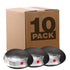 Roadvision BR3ARLB10 LED Side Marker Lamp Red Amber Oval 10 Pack
