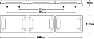 Roadvision BR601ARW LED Jumbo Combination Lamp Stop Tail Ind Reverse