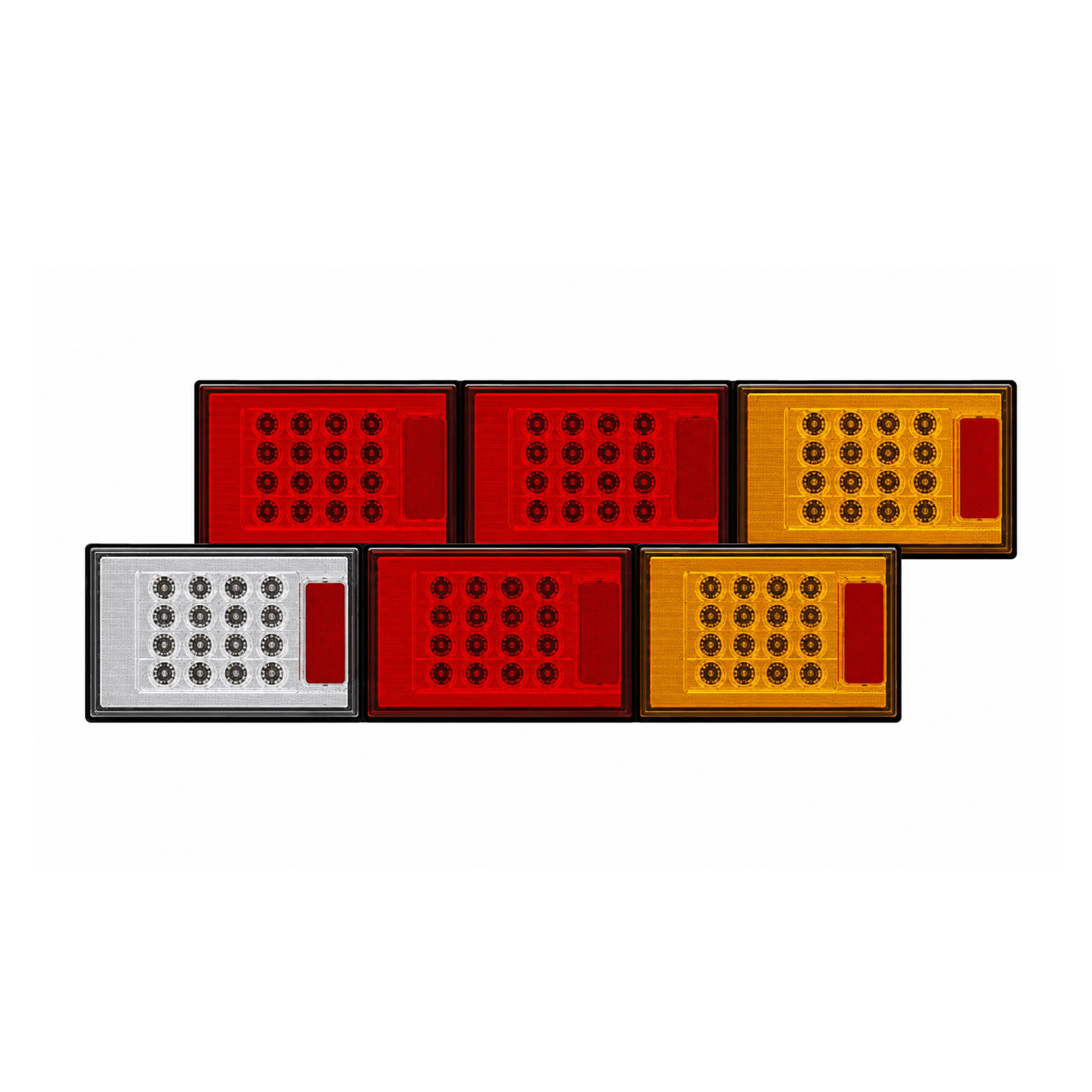 Roadvision BR602ARR LED Rear Combination Lamp - Jumbo Triple Surface Mount Stop/Tail/Indicator