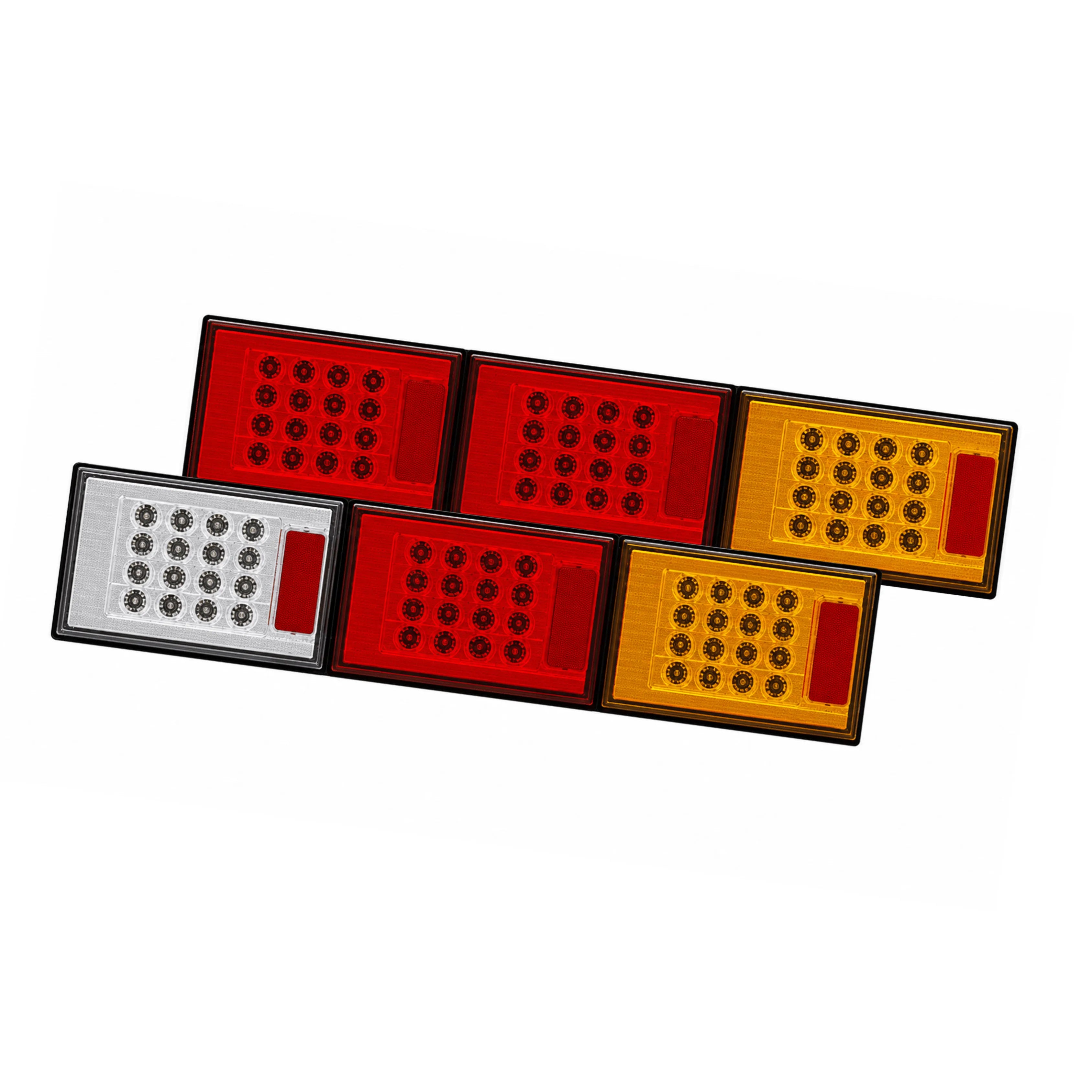 Roadvision BR602ARR LED Rear Combination Lamp - Jumbo Triple Surface Mount Stop/Tail/Indicator