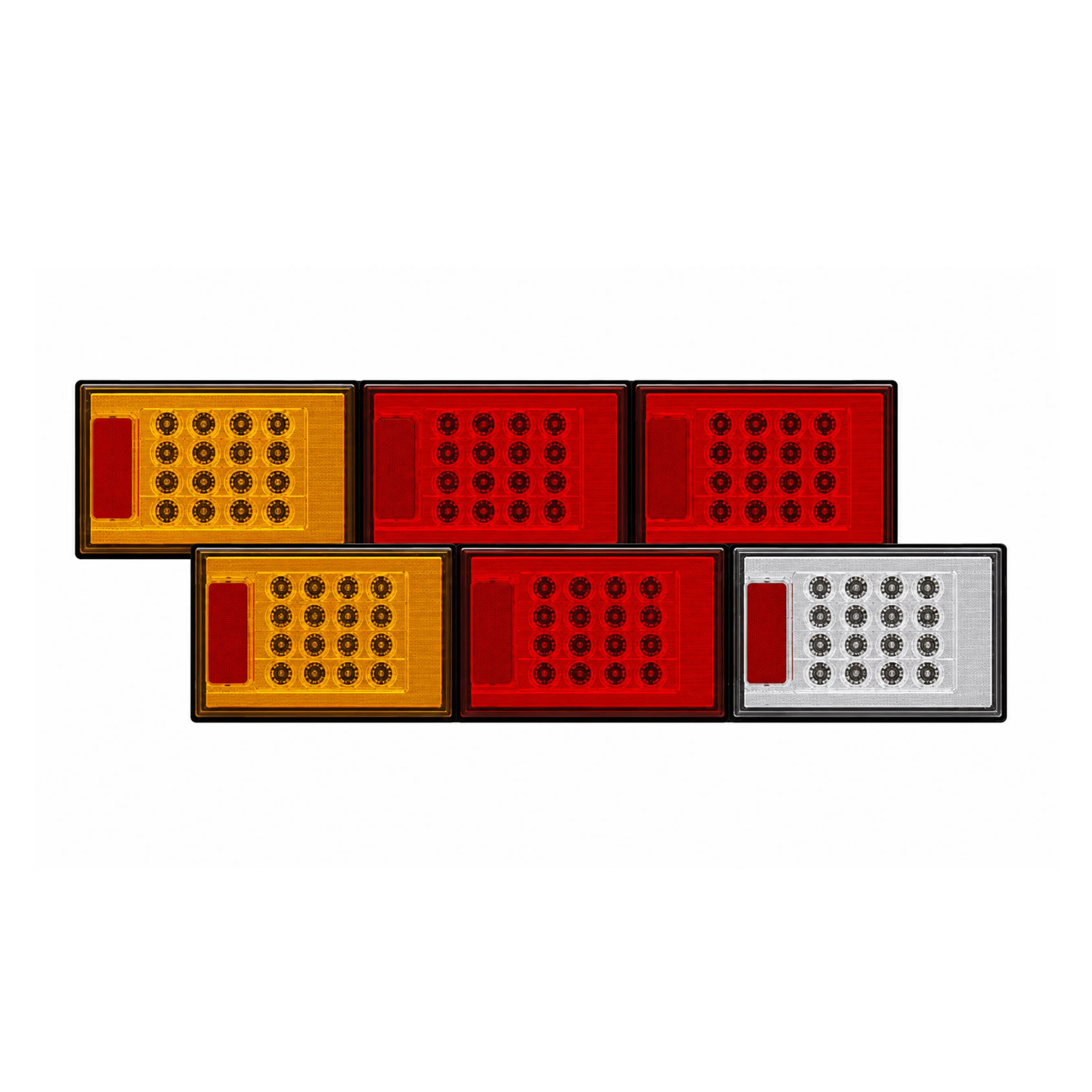 Roadvision BR602ARR LED Rear Combination Lamp - Jumbo Triple Surface Mount Stop/Tail/Indicator