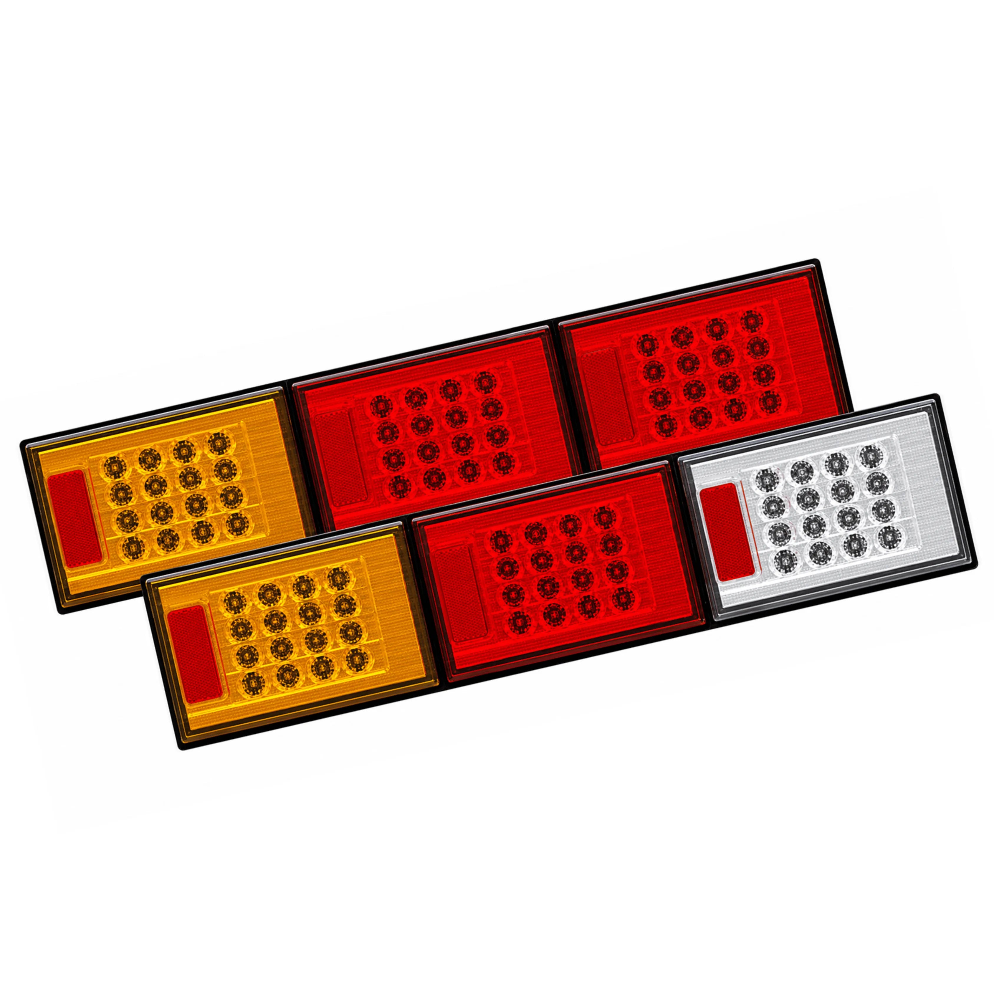 Roadvision BR602ARW LED Rear Combination Lamp - Jumbo Triple Surface Mount Stop/Tail/Indicator/Reverse