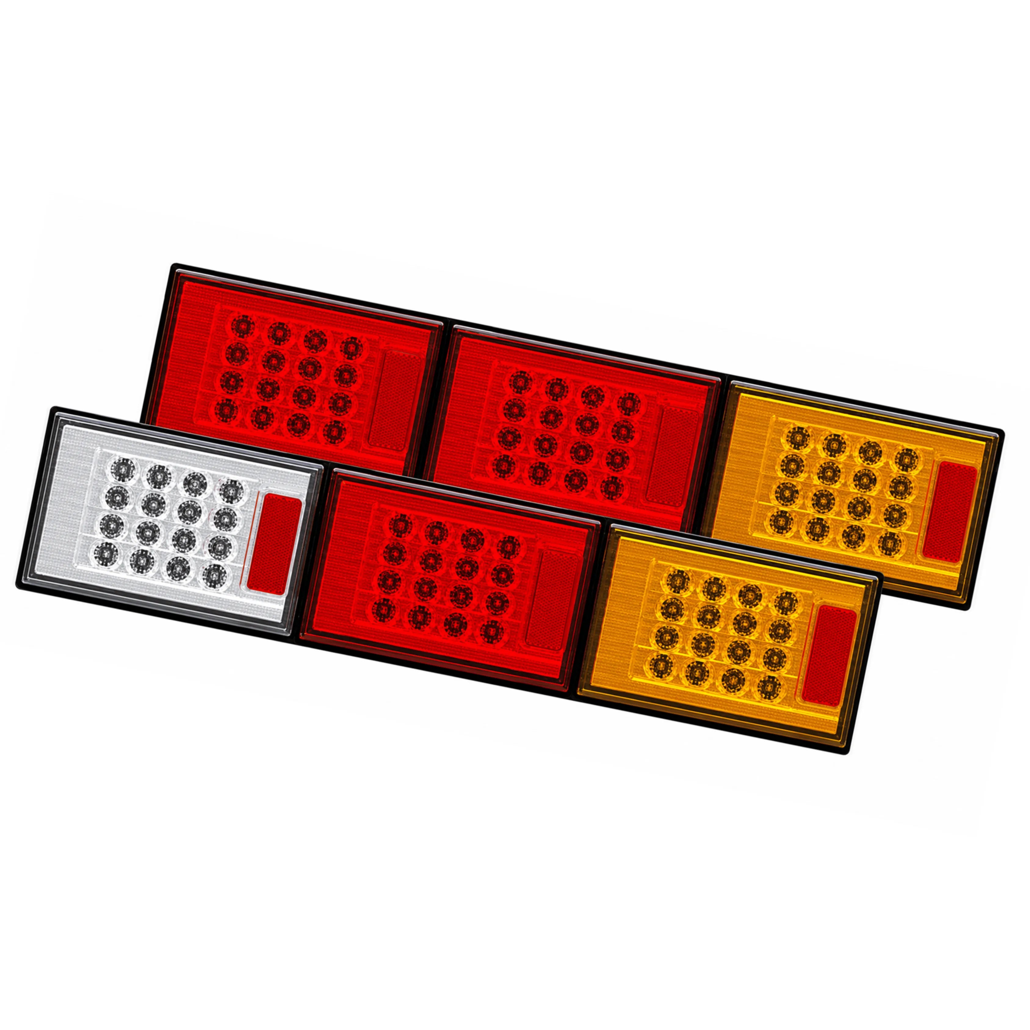 Roadvision BR602ARW LED Rear Combination Lamp - Jumbo Triple Surface Mount Stop/Tail/Indicator/Reverse