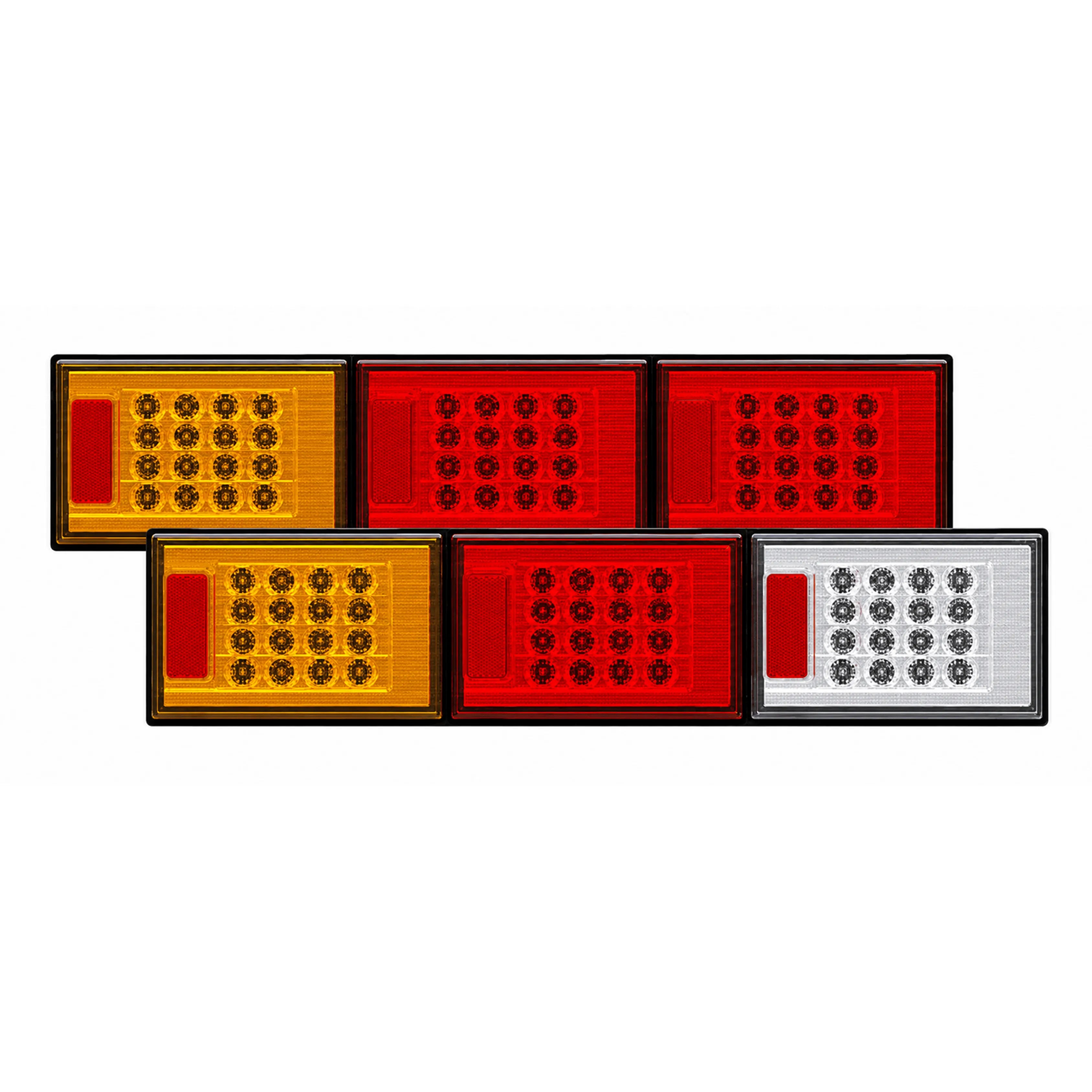 Roadvision BR602ARW LED Rear Combination Lamp - Jumbo Triple Surface Mount Stop/Tail/Indicator/Reverse