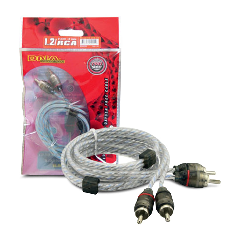 DNA BRCA401BU Bulk 1.2M 2 Male RCA To 2 RCA Interconnect Audio Cable